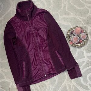 NWT🌷MONDETTA🌷Purple fleece zip front jacket